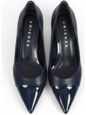 Emienza Shıny 1.sınıf Vegan Deri Maskaretli Sivri Burun Bayan Topuklu Ayakkabı