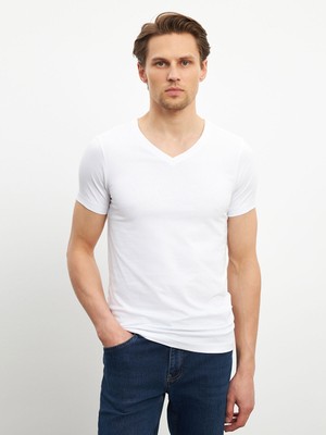 Lc Waikiki Yeni Sezon V Yaka Kısa Kollu Erkek Atlet