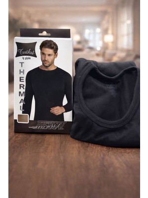 Tutku Erkek Siyah Uzun Kollu Termal Içlik – Soğuk Hava Iç Giyim – Sıcak Tutan Termal Atlet – S / M / L / Xl / Xxl