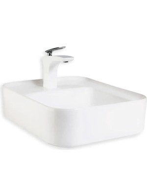 Lena - Tezgah Üstü Porselen Lavabo - E-2103