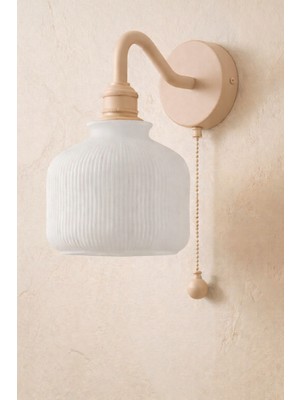 Limon 3D Desing Zincir Anahtarlı Duvar Apliği | Modern Vintage Dekoratif Aplik | E27