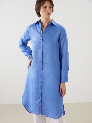 Lc Waikiki Yeni Sezon %100 Keten Kadın Gömlek Tunik