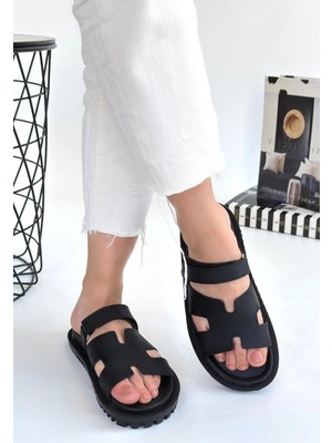 Erbilden Kooni Siyah Nubuk Terlik