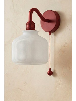 Limon 3D Desing Zincir Anahtarlı Duvar Apliği | Modern Vintage Dekoratif Aplik | E27