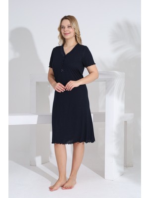 Evia Angelique Bambu Kısa Kol Puantiyeli Kadın Yazlık Elbise 22550-551-552