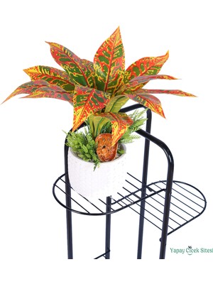 Yapay Çiçek Sitesi Beton Saksıda Yapay Çiçekli Tanzimler Model 7