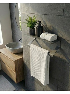 Mee Wall Art Paslanamaz Metal Havluluk & Çok Amaçlı Duvar Askısı – 2 mm Elektrostatik Boyalı