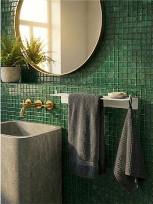 Mee Wall Art Raflı Metal Havluluk ve Çok Amaçlı Duvar Rafı – 2 mm Elektrostatik Boyalı