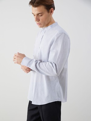 Lc Waikiki Yeni Sezon Hakim Yaka Keten Karışımlı Erkek Gömlek