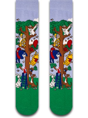Neşeli Çoraplar Çizgi Karakterler Unısex Çorap