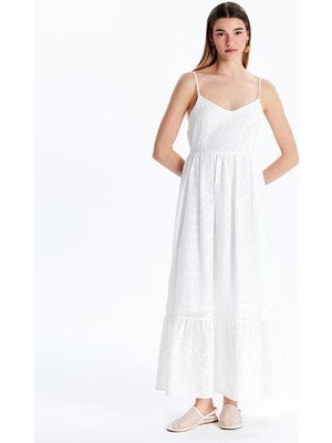 Lc Waikiki Yeni Sezon V Yaka Çiçek Nakışlı Mini Elbise