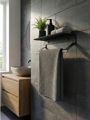 Mee Wall Art Paslanamaz Metal Havluluk & Çok Amaçlı Duvar Askısı – 2 mm Elektrostatik Boyalı