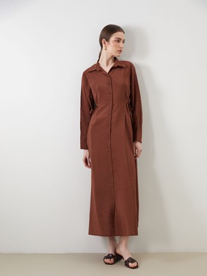 Lc Waikiki Yeni Sezon Modal Karışımlı Gömlek Elbise