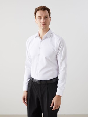Lc Waikiki Yeni Sezon Slim Fit Uzun Kollu Armürlü Erkek Gömlek