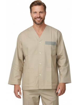 Oppland Erkek Pijama Takımı %100 Pamuk Kumaş Ekose Model Cepli Rahat Tam Kalıp