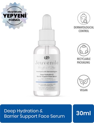Jeuvenile Yoğun Nemlendirici Dolgunlaştırıcı Hyaluronik Asit %2 Serum 30ml - HA 2% Face Serum 30 ml