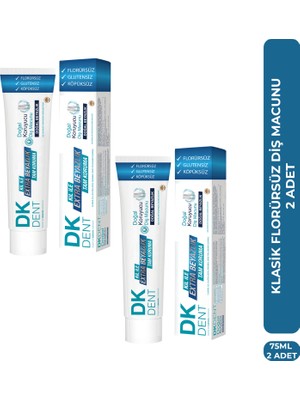 DKDENT Klasik Yetişkin Diş Macunu 75 ml x 2 Adet