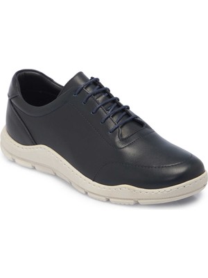 Tergan Lacivert Hakiki Deri Erkek Sneaker - E25I1AY57286-A31