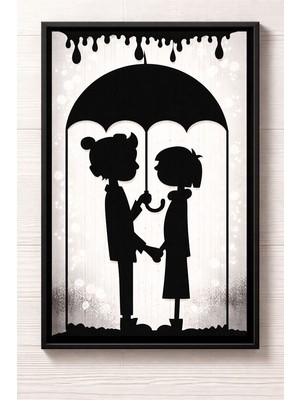 Zmt Design Şemsiye Altında Çift Duvar Dekoru