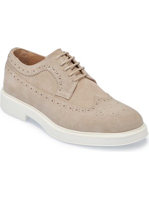 Tergan Bej Hakiki Süet Deri Erkek Casual Ayakkabı - E25I1AY57238-B79