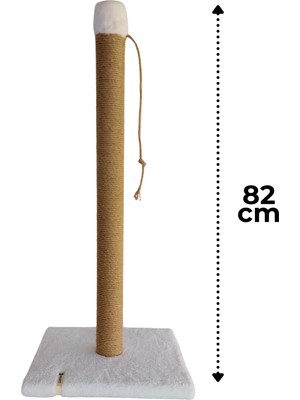 ‎AmbarPet Kedi Tırmalama Tahtası 82 cm Beyaz