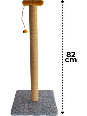 AmbarPet Stepli Kedi Tırmalama Tahtası 82 cm Gri