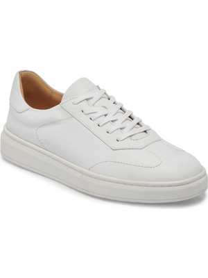 Tergan  Beyaz Hakiki Deri Erkek Sneaker - E25I1AY57291-A26