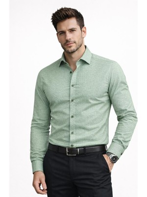 COLVİ'S MAN Erkek Slim Fit Oxford Hediye Kutulu Kolay Ütülenebilir Erkek Gömlek