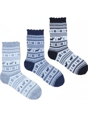 Beyteks 3'lü Dikişsiz Yılbaşı Çorabı