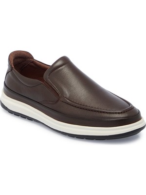 Tergan  Kahve Hakiki Deri Erkek Loafer - E25I1AY57290-A24