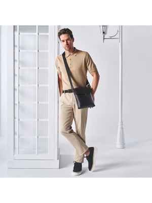 Tergan  Siyah Hakiki Süet Deri Erkek Casual Ayakkabı - E25I1AY57332-A01