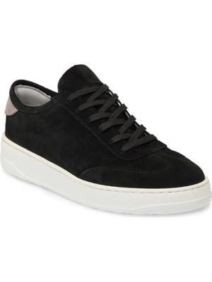 Tergan Siyah Süet Deri Erkek Sneaker - E25I1AY57229-A9K