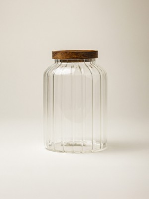 Minihol Alen Akasya Kapaklı Cam Kavanoz (1800 Ml)