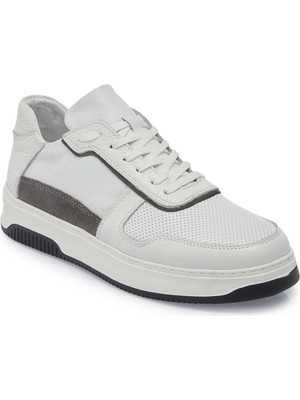 Tergan  Beyaz Hakiki Deri Erkek Sneaker - E25I1AY57270-A26