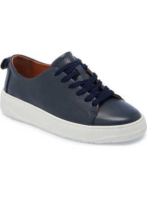 Tergan  Lacivert Hakiki Deri Erkek Sneaker - E25I1AY57268-A31