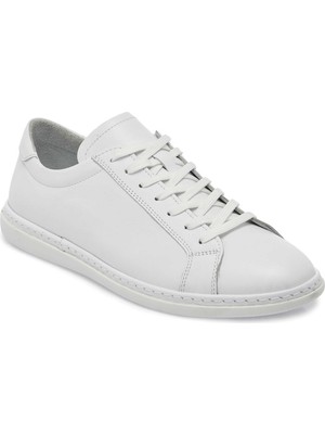 Tergan  Beyaz Hakiki Deri Erkek Sneaker - E25I1AY57267-A26