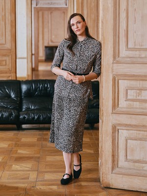 Lc Waikiki Yeni Sezon Beli Lastikli Leopar Desenli Kadın Etek