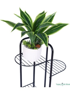 Yapay Çiçek Sitesi Beton Saksıda Yapay Bitkili Tanzimler Model 16