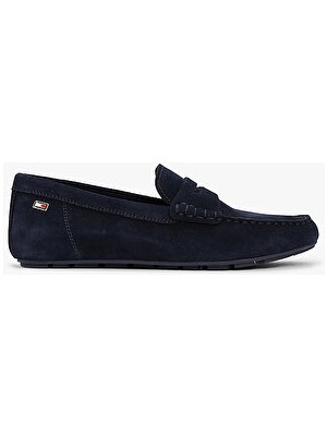 Tommy Hilfiger Kadın Flag Soft Süet Loafer