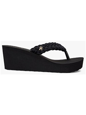 Tommy Hilfiger Kadın Th Wedge Braided Summer Sandalet