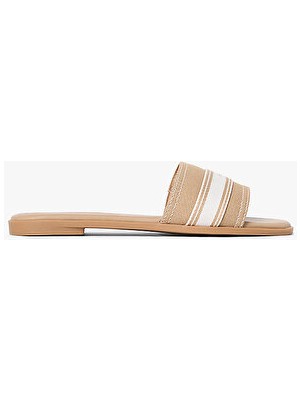Tommy Hilfiger Kadın Flat Mule Webbing Sadalet