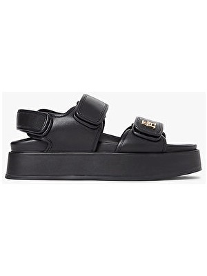 Tommy Hilfiger Kadın Sporty Platform Detaylı Deri Sandalet
