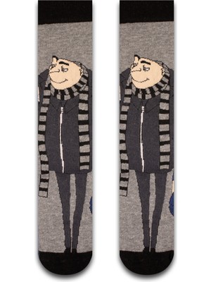 Neşeli Çoraplar Gru Renkli Unisex Çorap