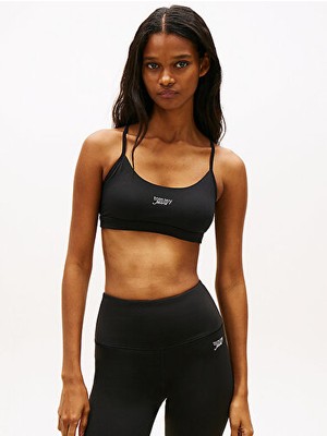 Tommy Hilfiger Kadın Tjw Crop Silver Script Bra