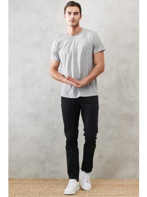 Altınyıldız Classics Erkek Siyah 360 Derece Her Yöne Esneyen Rahat Slim Fit Pantolon