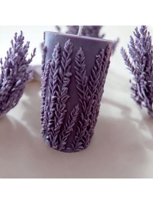 Celestia Dekoratif Lavanta Mum