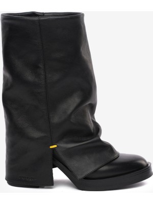 Greyder Kadın Siyah Hakiki Deri Topuklu Bot 5K2UB35290