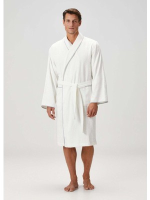 İrya Dolce Bambu Erkek Bornoz Mavi