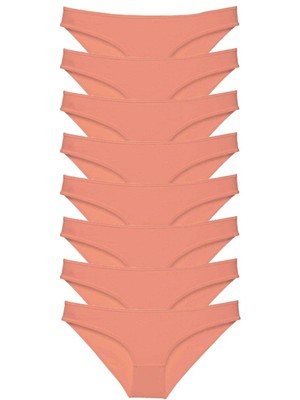 MTM My The Mall Giyim 8 Adet Süper Eko Set Likralı Kadın Slip Külot Pudra