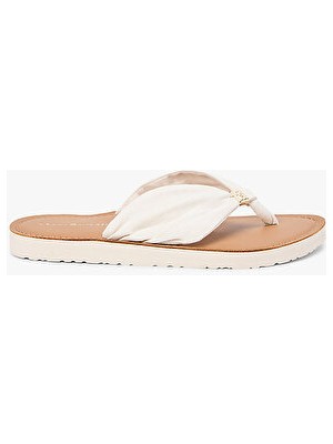 Tommy Hilfiger Kadın Th Footbed Summer Deri Sandalet